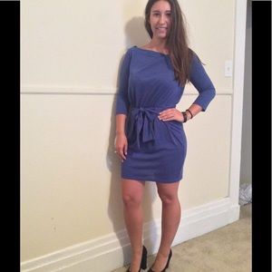 Royal blue dress with bow