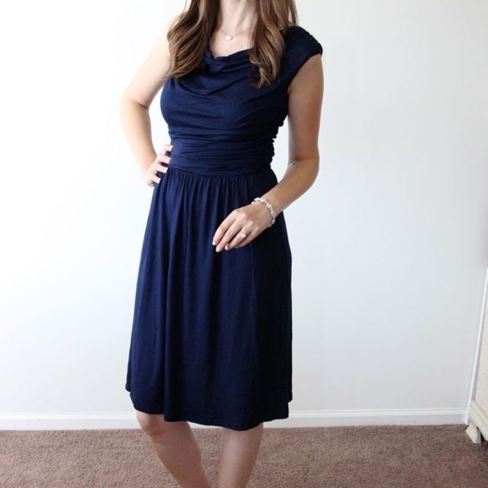 NWOT Gilli drape neck dress