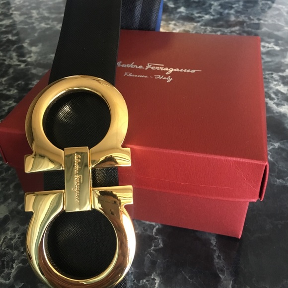 Salvatore Ferragamo black leather belt main image 4