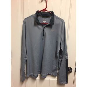 Nike Dri-Fit Light Blue Quarter Zip Pullover