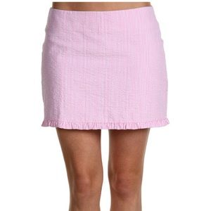 Lilly Pulitzer pink Callie seersucker skirt sz 00