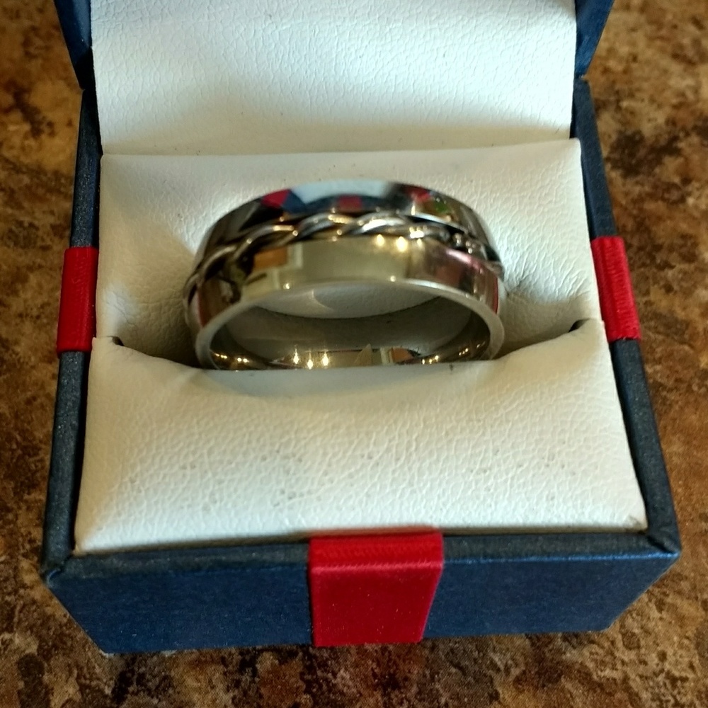 Men's SZ. 12 Stainless Steel Chain Ring