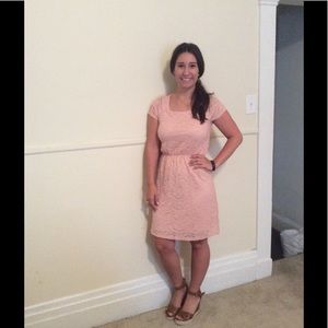 Light pink lace dress