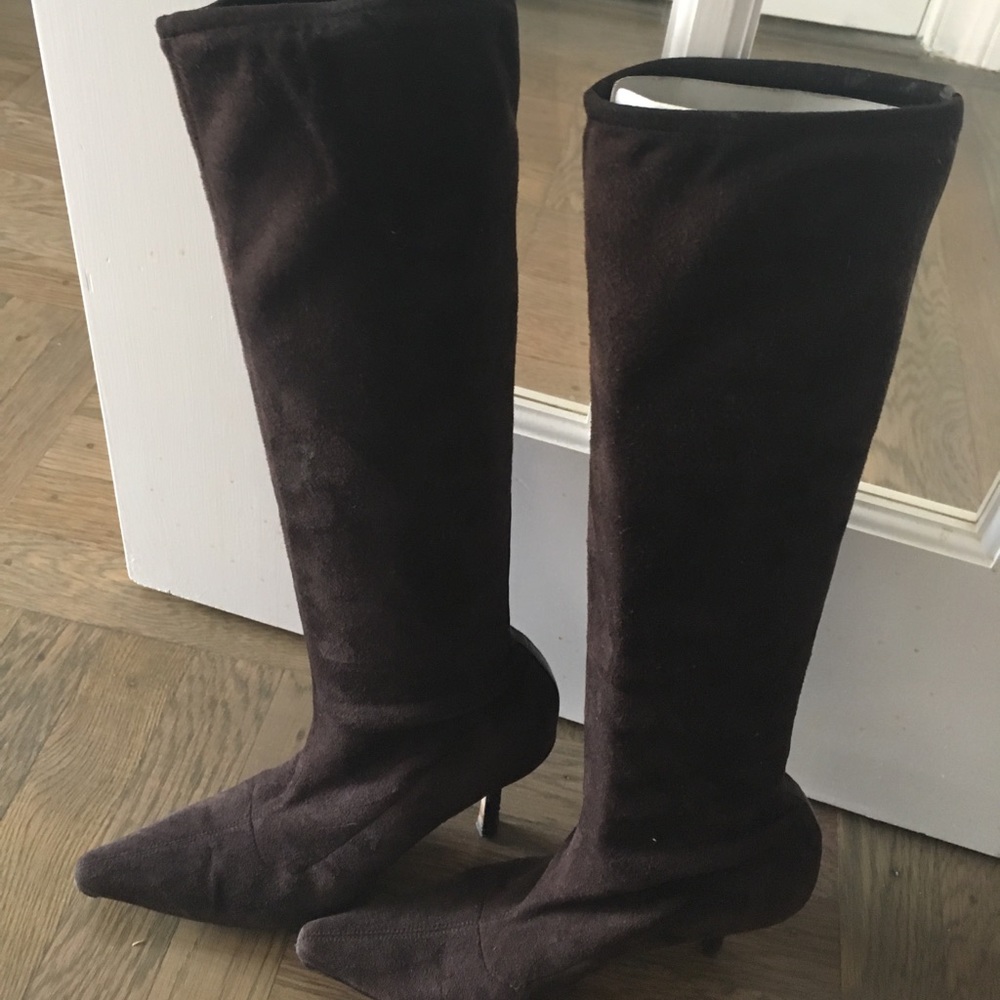 Suede Jimmy Choo boots