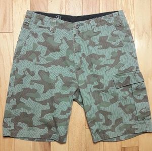 Volcom Green Camo Shorts