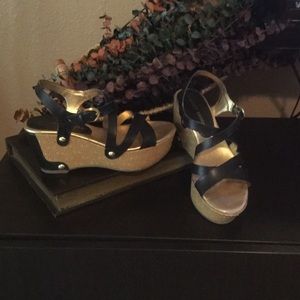 Audrey Brooke wedge sandal.