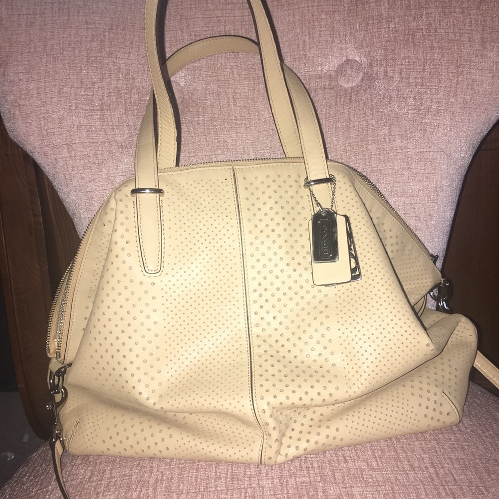 🔴Coach Bleeker Perforated Cooper Satchel 27911