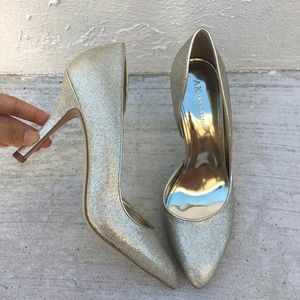 Anne Klein Silver Glittery Heels