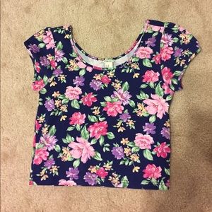 Floral crop top