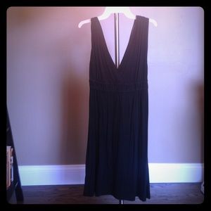 LOFT cotton black dress