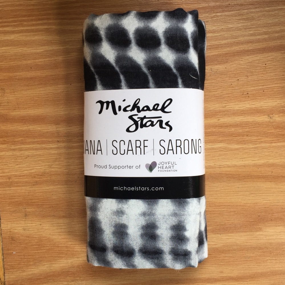 Michael Stars Alligator Tie-Dye Scarf Sarong