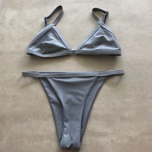 Grey high waisted bikini