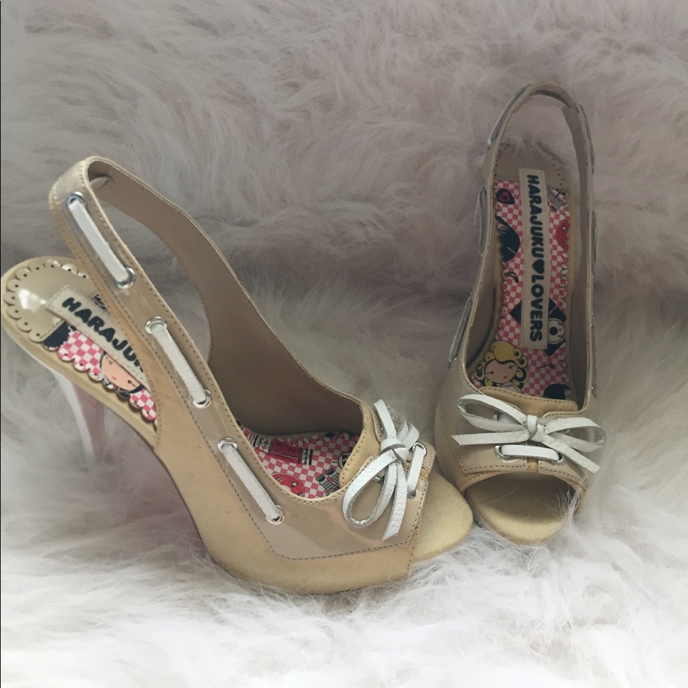 Harajuku Lovers peep toe heels