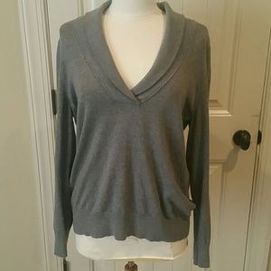 Grey v-neck sweater