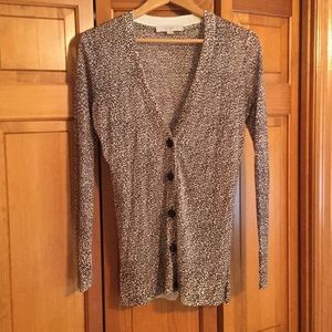 Leopard print LOFT cardigan