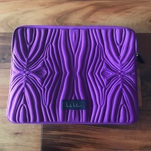 Nicole Miller Laptop Sleeve - Zebra Purple