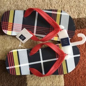 New Gap w/ Red Straps Sandals.