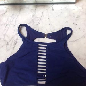 ECU Red carter bikini top