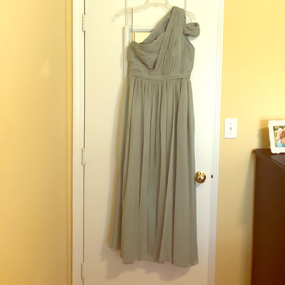 JCrew Cara bridesmaid dress in dusty shale