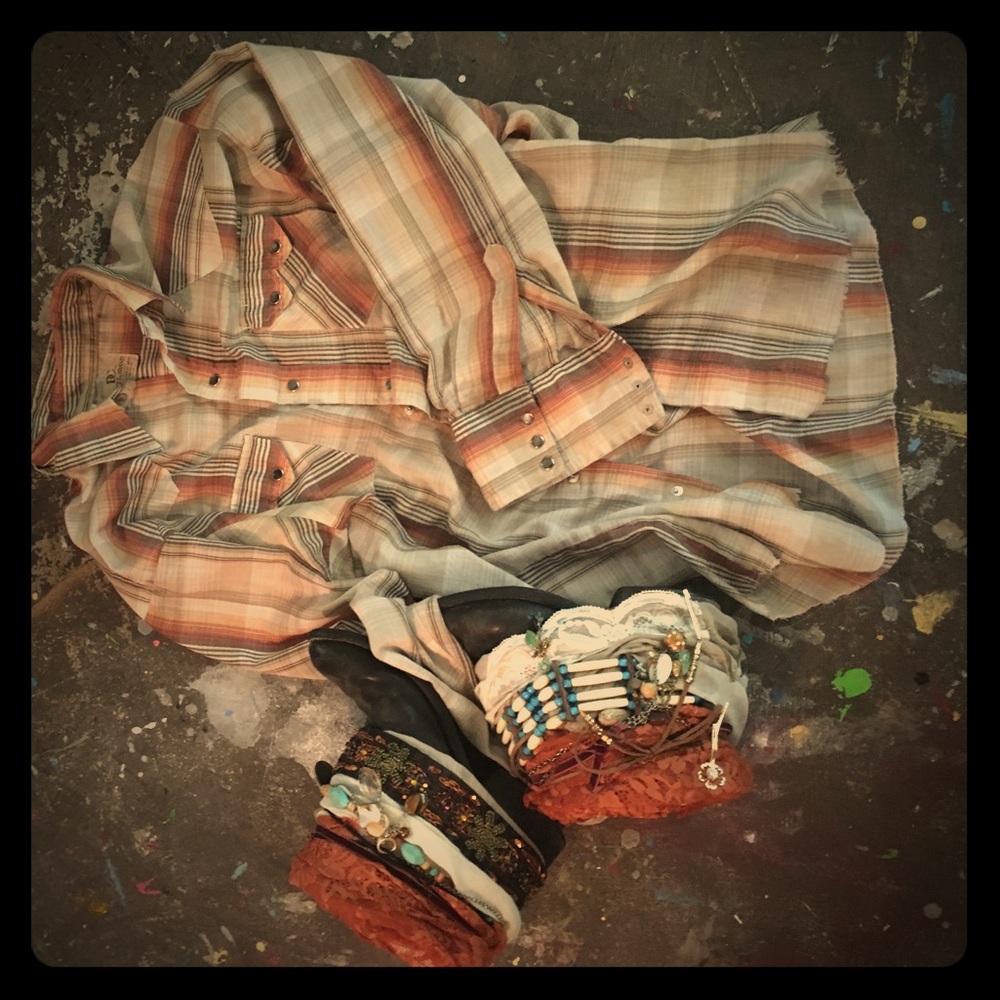 Vintage Western Snap Shirt