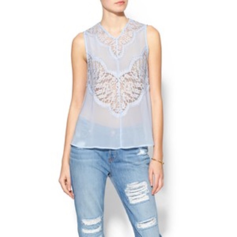 NWT Keepsake Strange Desire top in powder blue