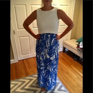 Donna Morgan - Maxi with Crop top Chiffon Skirt