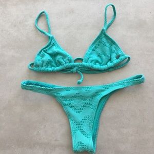 Turquoise Roxy bikini