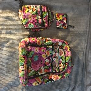 AMAZING DEAL !!  Vera Bradley bookbag/lunchbox set