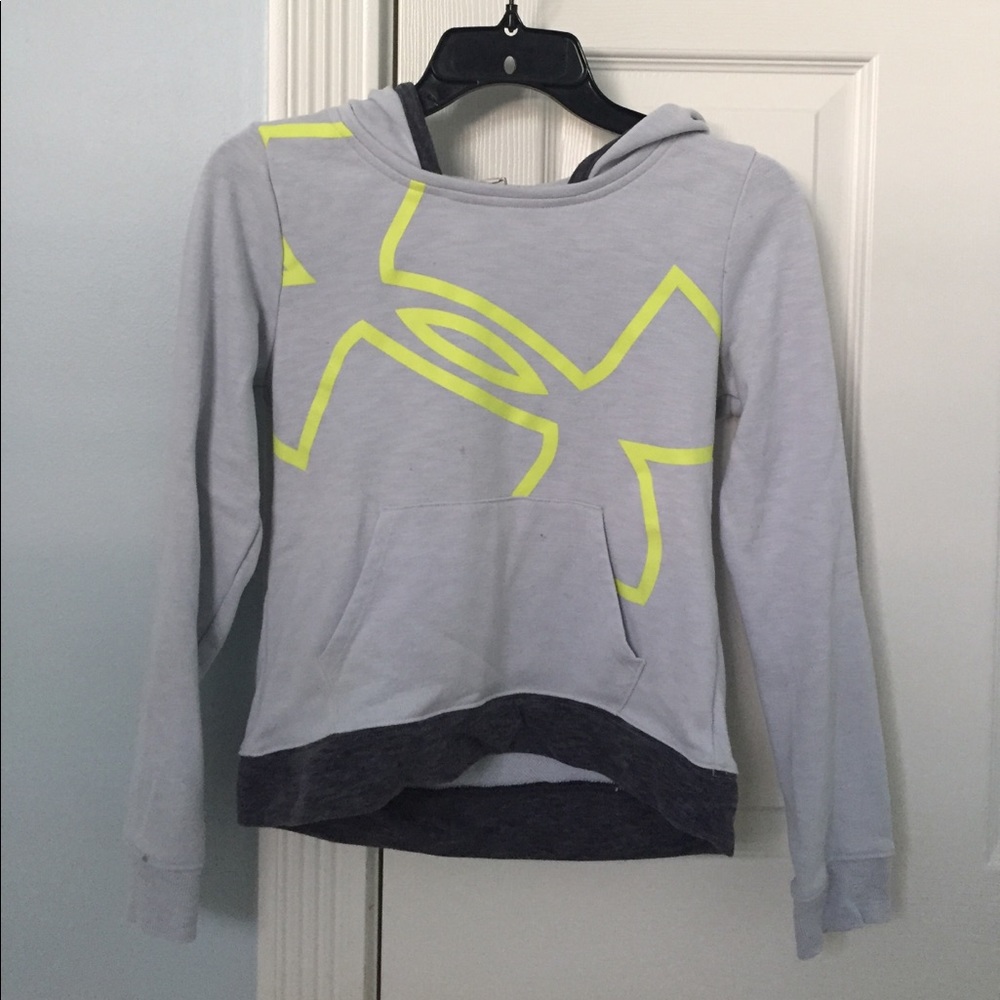Womens under armour white and yellow sweatshirt