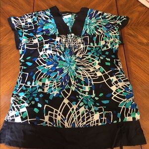 Los Angeles Rose scrub top