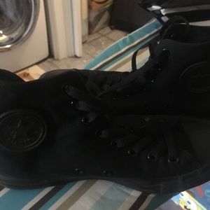 ALL BLACK HIGHTOP CONVERSE