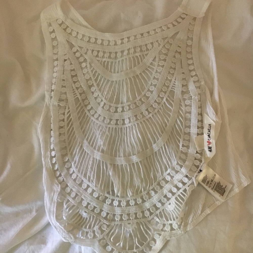 Crop top with cut out back detailing
