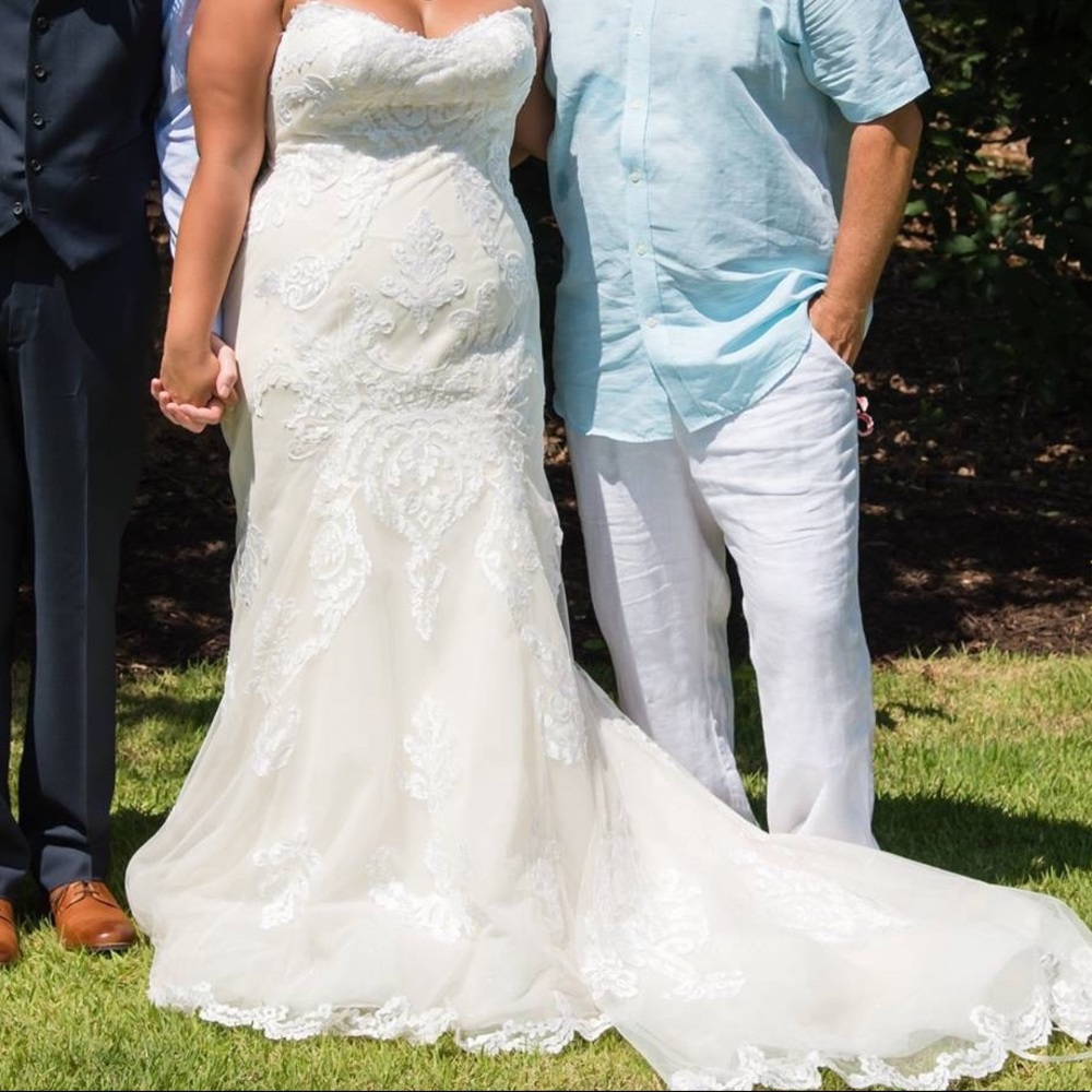 👰🏼👰🏾Lace Overlay Wedding Dress 👰🏽👰🏻