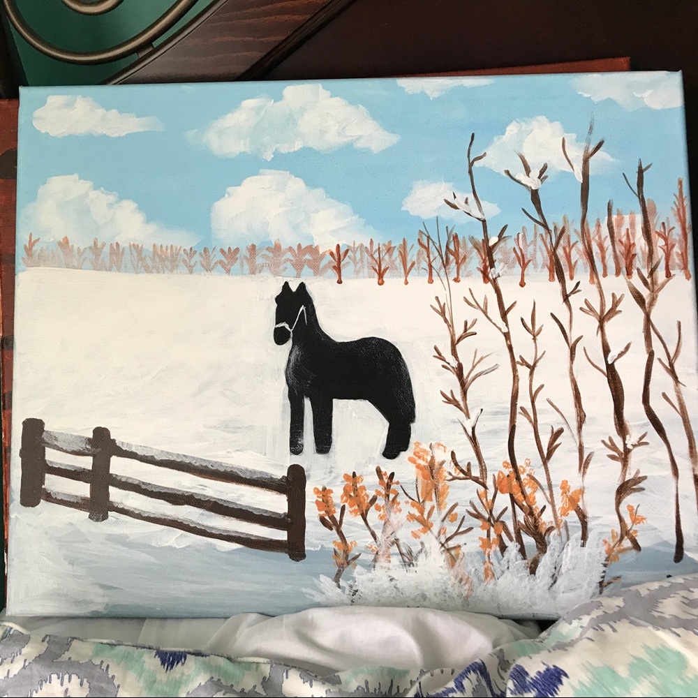 Hand painted horse