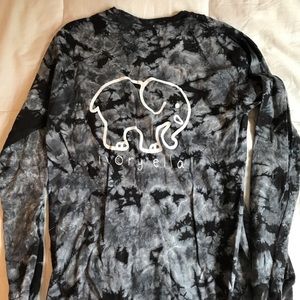 Ivory Ella black tye dye long sleeve