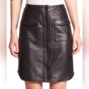 Opening Ceremony Leather Skirt