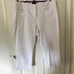 Lane Bryant Stretch White Capri