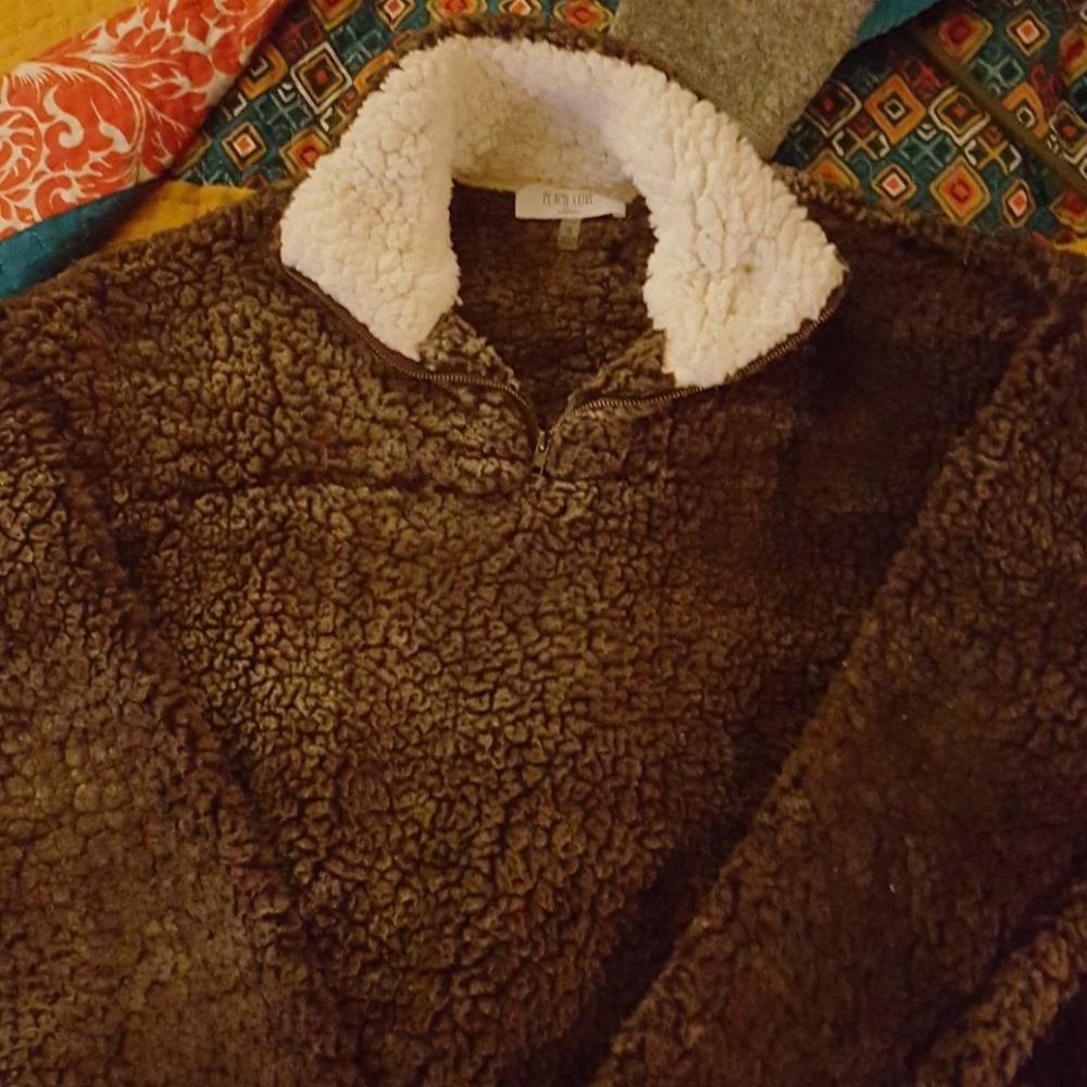 Peach Love Fuzzy Pullover