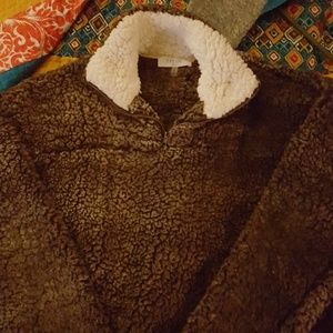 Peach Love Fuzzy Pullover