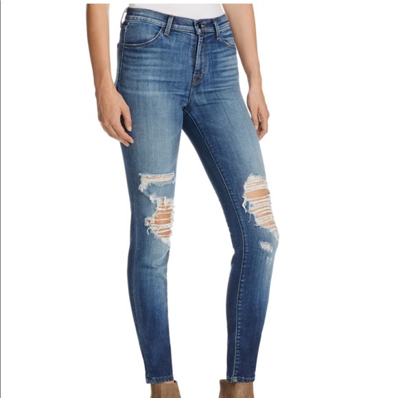 J Brand Denim - J Brand Maria High Rise Size 28 in Decoy Destruct