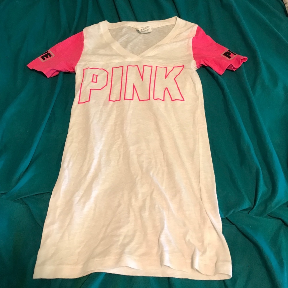 Pink V neck t-shirt