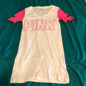 Pink V neck t-shirt