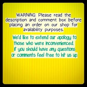 READ BEFORE PURCHASE.