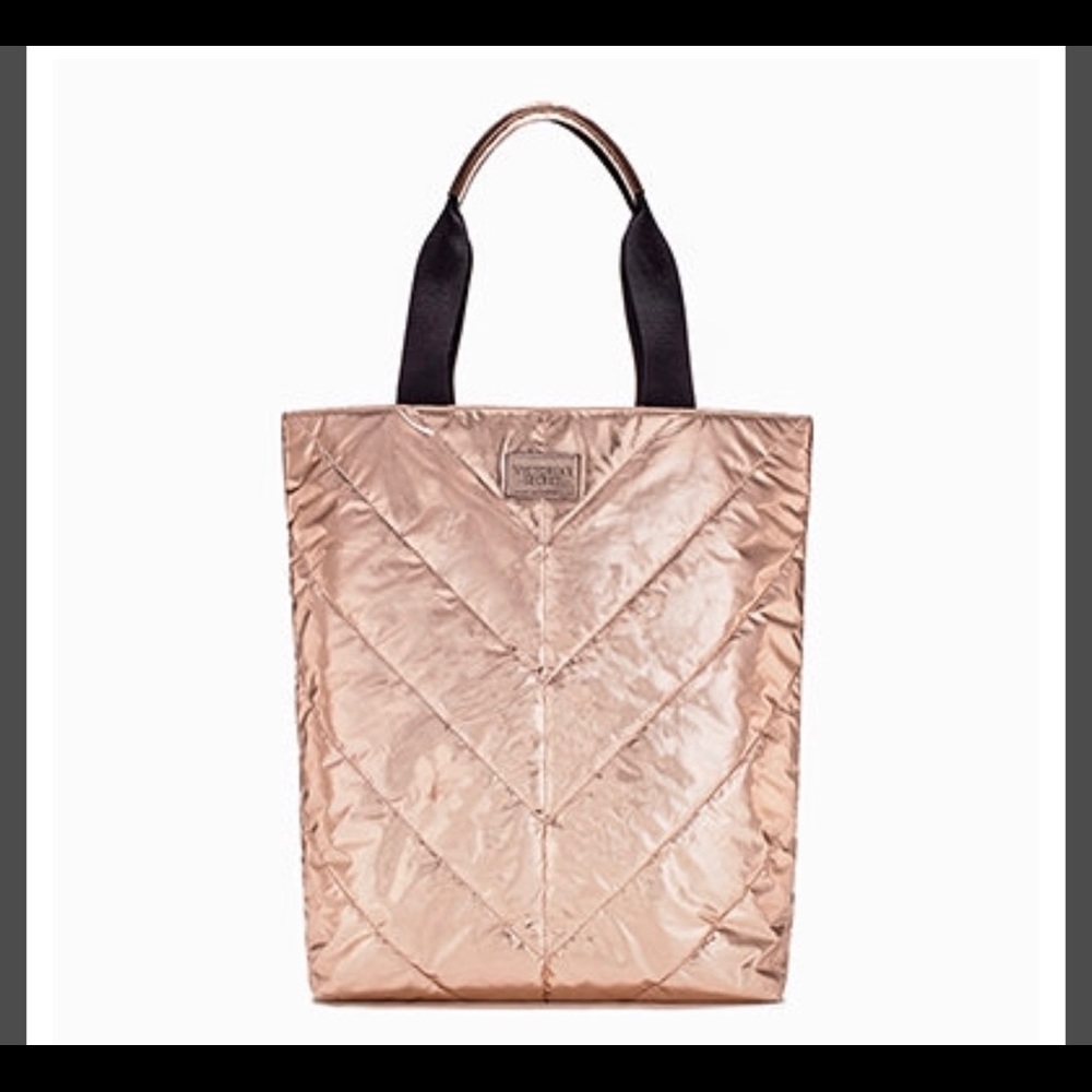 VIctoria's secret Rose gold tote