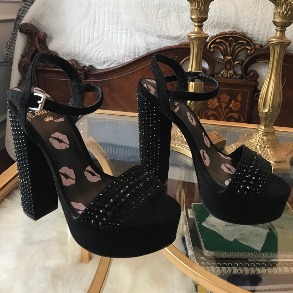 Juicy Couture Black Platforms