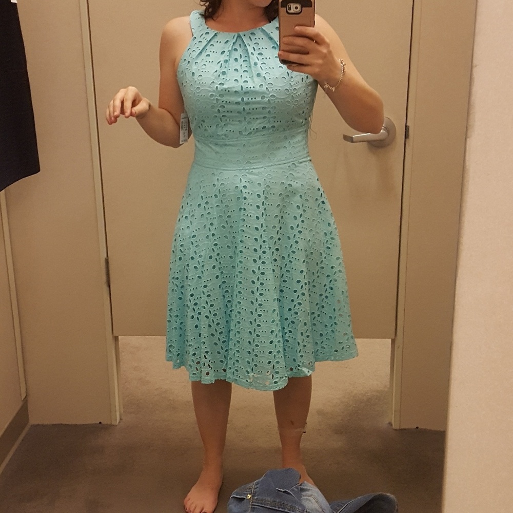 Blue dress