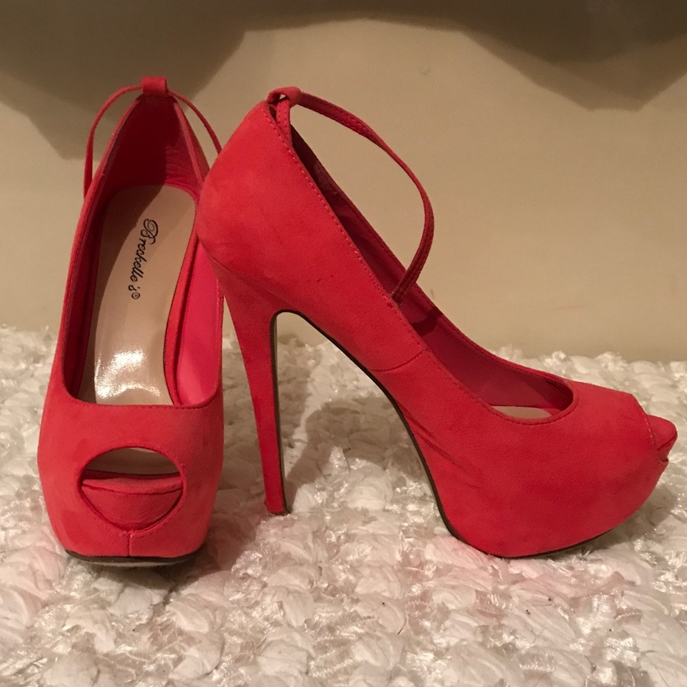 Pink Peep Toe Pumps
