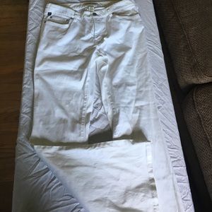 White Polo Ralph Lauren straight leg white jeans