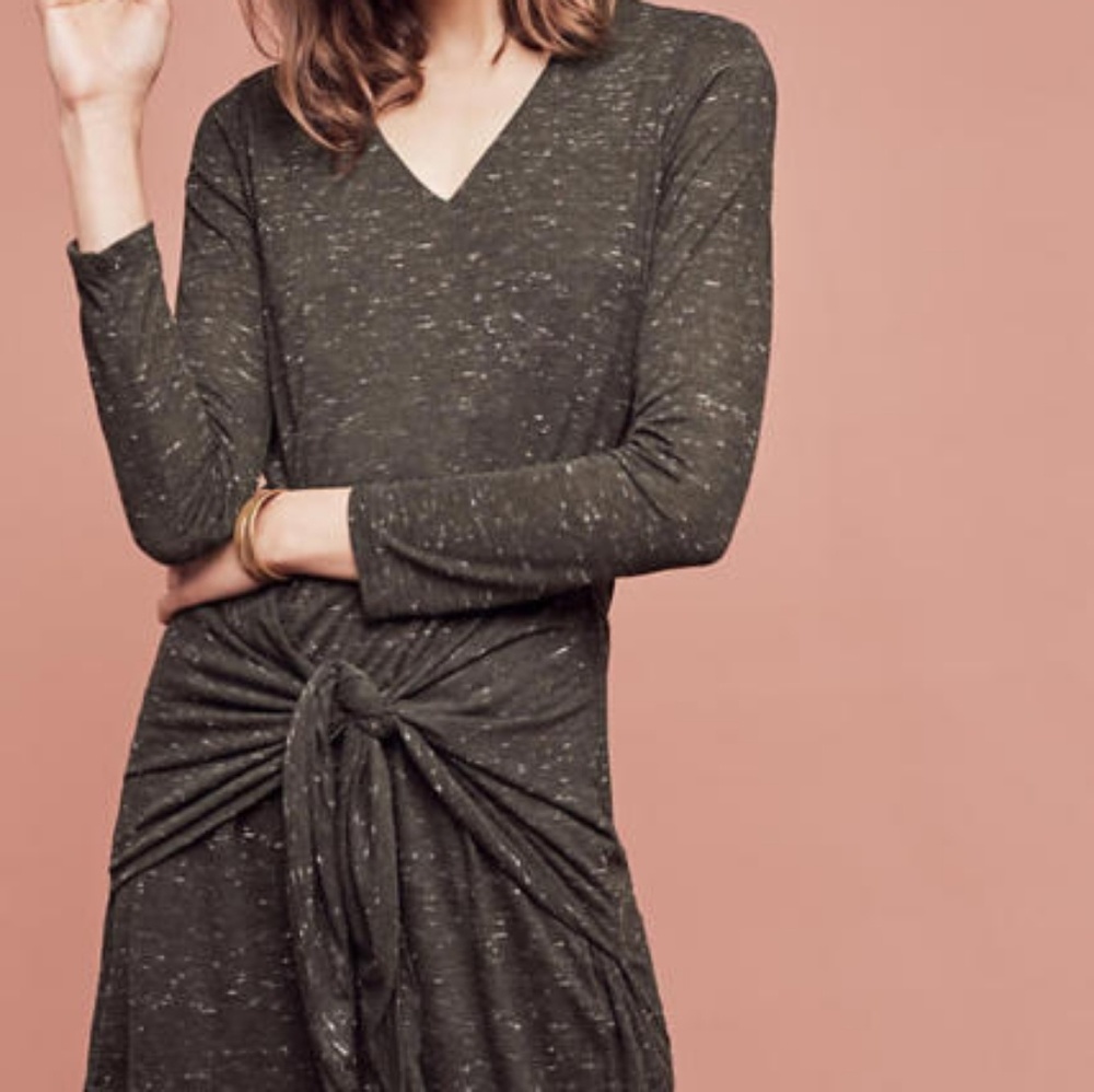 Anthropologie Tied Waist Dress by Dolan