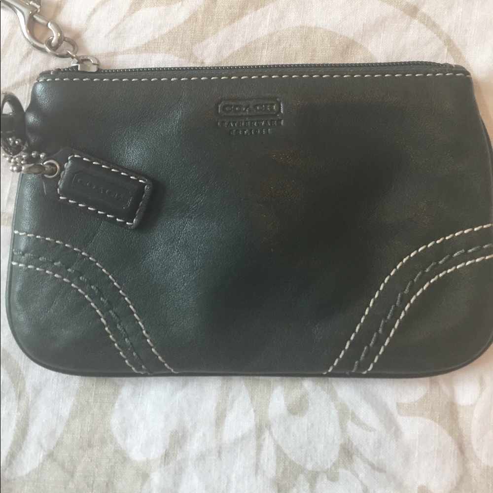 Green leather coach wrislet